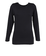 クー（Coo.）DS 長袖クルーネック アンダーシャツ 黒 892CO5GC0013 BLK 軽量 軽い 裏起毛 保温