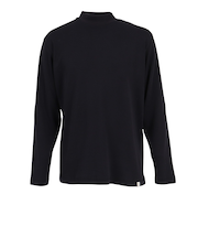 エルケクス（ELKEX）無地 ソフト モックネック 長袖Tシャツ EKM5FA0002 BLK