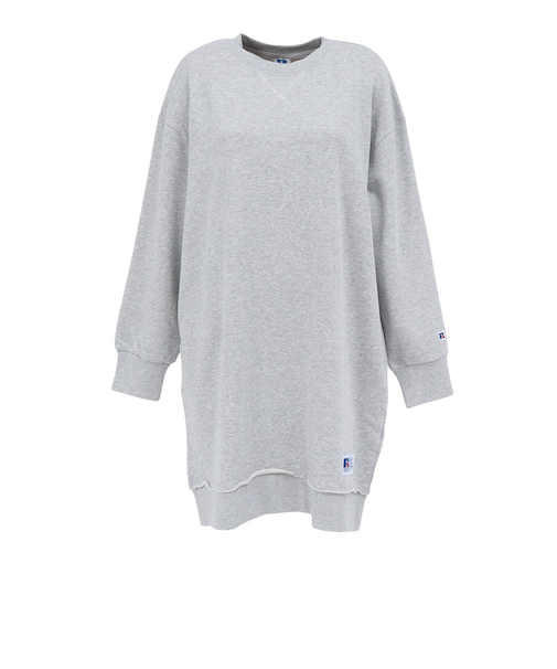 ラッセル（RUSSELL）C100 チュニック クルーネック スウェットシャツ RBL25F0001 MGRY