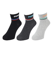 プーマ（PUMA）靴下 ジュニア ライン クォーター丈 ソックス 3足組 19センチ 21センチ 23センチ 4293402-02 運動 スポーツ 新調