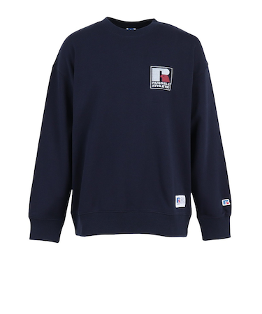 ラッセル（RUSSELL）C100 ワンポイント ロゴ クルーネック スウェットシャツ RBM25F0008 NVY