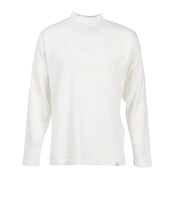 エルケクス(ELKEX)無地 ソフト モックネック 長袖Tシャツ EKM5FA0002 OWHT