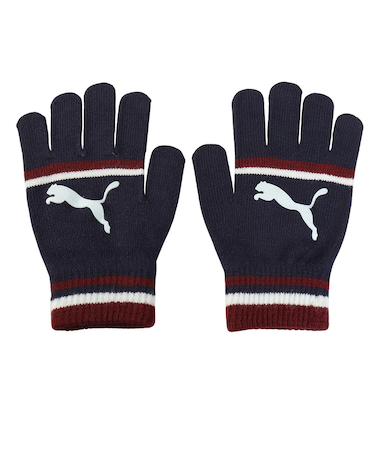 プーマ（PUMA）手袋 キャットロゴ マジックグローブ 紺 Sサイズ 04179813 防寒 寒さ対策 滑り止め加工