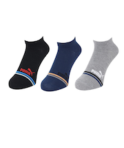 プーマ（PUMA）靴下 ライン スニーカーソックス 3足組 23.0cm 3563217-02 3色セット