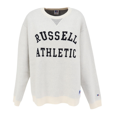 ラッセル（RUSSELL）カレッジロゴ ニット RBL25F0004 IVR