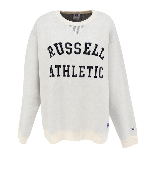 ラッセル（RUSSELL）カレッジロゴ ニット RBL25F0004 IVR