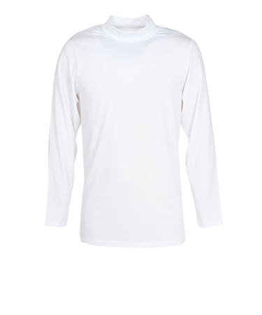 クー(Coo.)DS 長袖 ハイネック アンダ-シャツ 白 ホワイト S-3Lサイズ 891CO5GC0011 WHT 軽量 軽い 裏起毛 保温