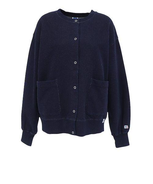 ラッセル(RUSSELL)インディゴ染め カーディガン RBL25F0002 IBLU(Lady’s) ラッセル（RUSSELL）インディゴ染め カーディガン RBL25F0002 IBLU