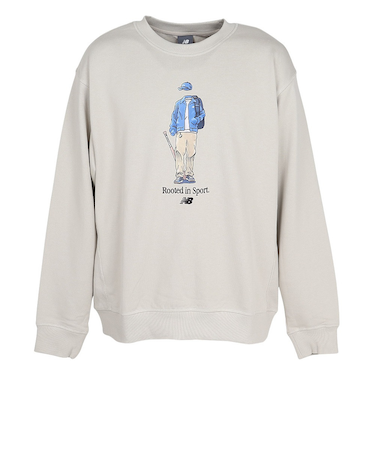 ニューバランス（new balance）QTMベースボールルーテッドインスポーツ クルー スウェットシャツ MT53678SHY