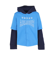 アンダーアーマー（UNDER ARMOUR）ジュニア アイコンフリース ボタンダウン フーディー 6003752 402