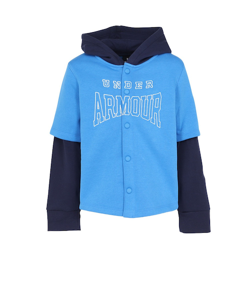 アンダーアーマー（UNDER ARMOUR）ジュニア アイコンフリース ボタンダウン フーディー 6003752 402