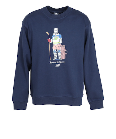 ニューバランス（new balance）QTMホッケールーテッドイン スポーツクルー スウェットシャツ MT53681NNY