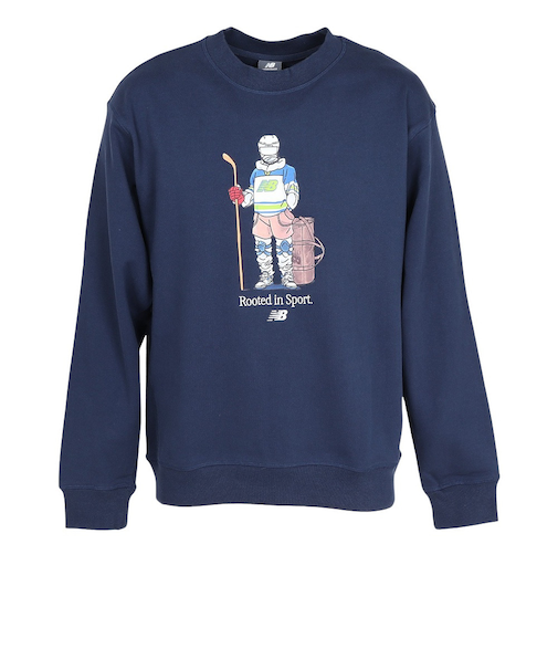 ニューバランス（new balance）QTMホッケールーテッドイン スポーツクルー スウェットシャツ MT53681NNY