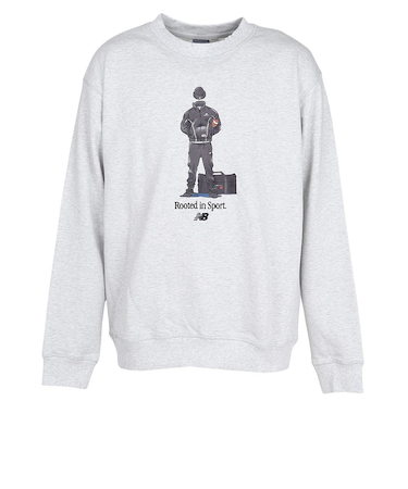 ニューバランス（new balance）QTMフットボールルーテッドインスポーツ クルー スウェットシャツ MT53680AHH