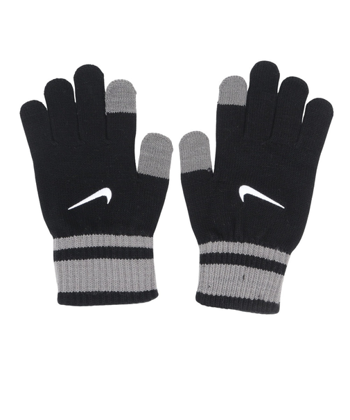 ナイキ(NIKE)手袋 ジュニア ニット テック&グリップ グローブ グラフィック 3.0 両手用 黒×グレー SMサイズ CW3031-088 子供用 グリ…