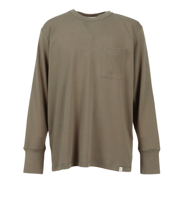 エルケクス（ELKEX）MUJI SOFT クルーネック長袖Tシャツ EKM5FA0001 KHK