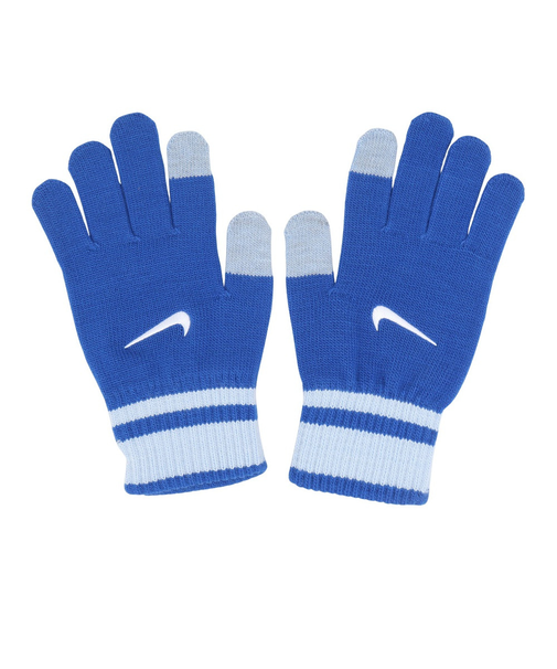 ナイキ(NIKE)手袋 ジュニア ニット テック&グリップ グローブ グラフィック 3.0 両手用 青 SMサイズ CW3031-466 子供用 防寒 グリッ…