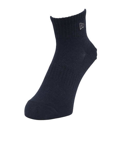 ニューエラ（NEW ERA）靴下 スニーカー丈 ソックス NAVY/WHI 紺 23-25cm 14886682 抗菌 防臭