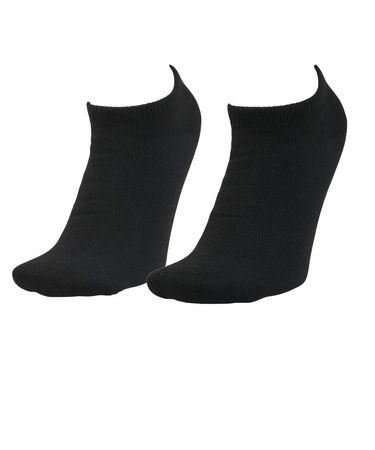 クー(Coo.)靴下 3層 ショート丈ソックス 2足組 黒 ブラック 25.0~28.0センチ 894CO5GSA0094 BLK