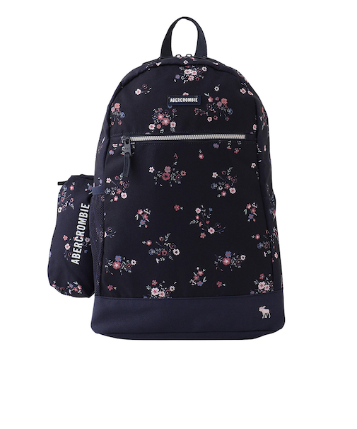 アバクロンビー&フィッチ(Abercrombie & Fitch)リュック AAN A&F PENCIL BAG バックパック ポーチ付き 紺 14L 9AW…