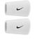 ナイキ（NIKE）スウッシュ クラシック ダブルワイド リストバンド 2P ホワイト×ブラック BN4000-101