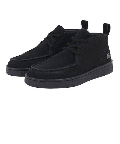 ラコステ（LACOSTE）カジュアルシューズ ベースショット チャッカ 2251 ブラック 50SMA002702H ブーツ カジュアル