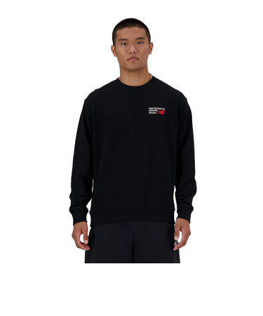 ニューバランス（new balance）アスレチックス プレミアムロゴスウェットクルーネックシャツ MT41547BK