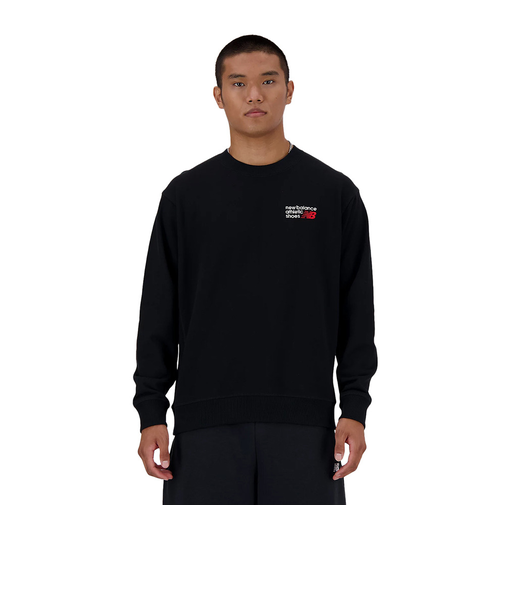 ニューバランス（new balance）アスレチックス プレミアムロゴスウェットクルーネックシャツ MT41547BK