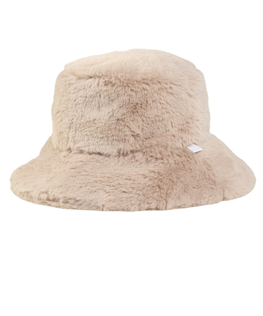 エルケクス(ELKEX)帽子 イヤーカバーショートファーハットベージュ EKL5FA0035 BEG バケットハット ボア素材 防寒