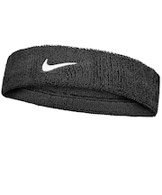 ナイキ（NIKE）スウッシュ クラシック ヘッドバンド ブラック×ホワイト BN1000-010