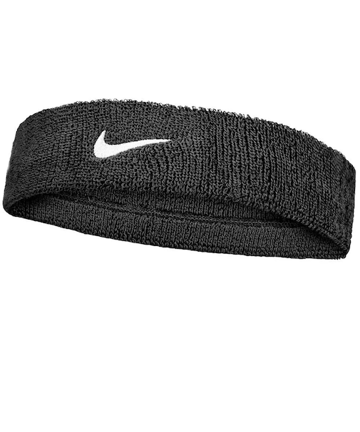 ナイキ（NIKE）スウッシュ クラシック ヘッドバンド ブラック×ホワイト BN1000-010