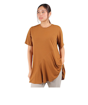 ダンスキン（DANSKIN）半袖Tシャツ レディース ロングレングスフレアTシャツ DC723322 AL