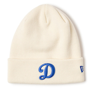ニューエラ(NEW ERA)帽子 ニットキャップ MLB Team Logo ロサンゼルス・ドジャース Dロゴ オフホワイト 14670078