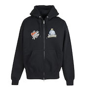 ベンデイビス（BEN DAVIS）バック刺繍ジップパーカー 25780053-BLK