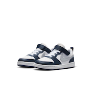 ナイキ（NIKE）リトルキッズシューズ スニーカー スポーツシューズ コート ボロー LOW リクラフト ホワイト ブルー DV5457-135