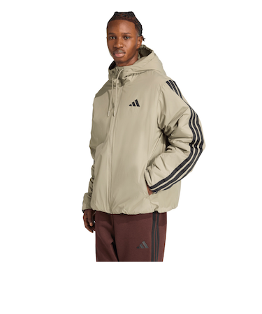 アディダス（adidas）エッセンシャルズ クライマウォーム スリーストライプス インサレーション フードジャケット KLK10-JM4041
