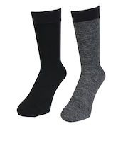 クー（Coo.）ヒートクロス 二重編み ソックス 2足組 894CO5GSA0113 CGRY