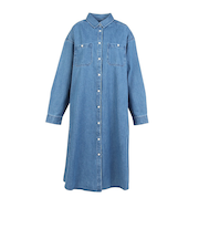 エルケクス（ELKEX）長袖 デニム ワンピース EKL5FA0016 LBLU