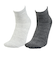 クー（Coo.）靴下 3層 アンクル丈 ソックス 2足組 LGYCGY 25.0～28.0センチ  894CO5GSA0131 GRY