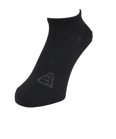 ニューエラ（NEW ERA）靴下 ショート丈 ソックス BLACK/CH 14886680 黒 23-25cm 抗菌 防臭