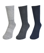 クー(Coo.)ヒートクロス ロングソックス 3足組 894CO5GSA0118 NVY