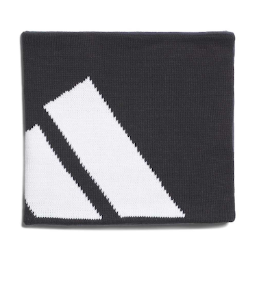 アディダス（adidas）ネックウォーマー ビッグロゴ リバーシブル  黒 ブラック M-Lサイズ W6769-JZ1735