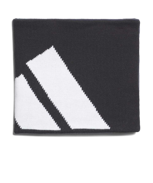 アディダス（adidas）ネックウォーマー ビッグロゴ リバーシブル  黒 ブラック M-Lサイズ W6769-JZ1735