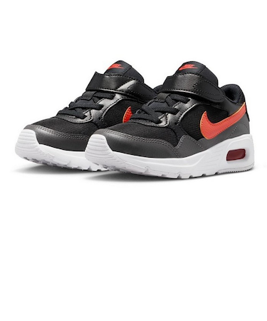 ナイキ（NIKE）ジュニアスニーカー ボーイズ スポーツシューズ エア マックス SC PSV ブラック レッド CZ5356-017 カジュアル