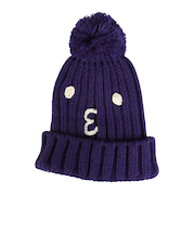 クー(Coo.)帽子 ジュニア ニットキャップ ポンポンカフワッチ 899CO5ST0027 PUL