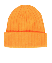 クー(Coo.)帽子 ニットキャップ ベーシックボリュームリブワッチ オレンジ 897CO5ST0026 ORG