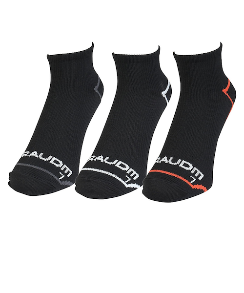 ソックス Gヒートクロスアンクル 3足組 黒 25.0cm SK5F0004-WA894