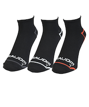 ソックス Gヒートクロスアンクル 3足組 黒 25.0cm SK5F0004-WA894-GRGSA 靴下 防寒 あたたかい ドライ 3足セット