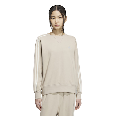 アディダス(adidas)エッセンシャルズ プラス 3S フレンチテリークルースネックウェット JUP41-JZ8683