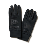 ニューエラ（NEW ERA）手袋 イータッチ フリース ウォーマーグローブ ビッグフラッグ黒 ロゴ M-Lサイズ 14675883
